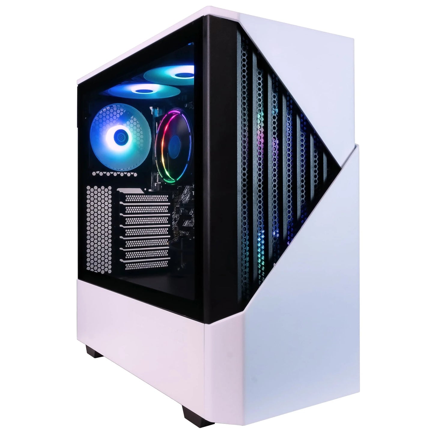 B450M Dark Castle Desktop Computer, AMD Ryzen 7 Gen 5, 16GB, +1TB HD 1TB SSD
